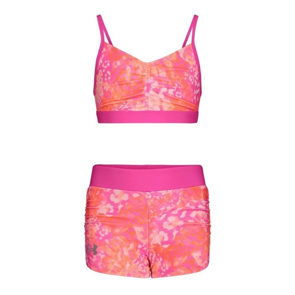 NWT Under Armour Girls’ 2 Piece Bikini and Shorts Set | Size: 14